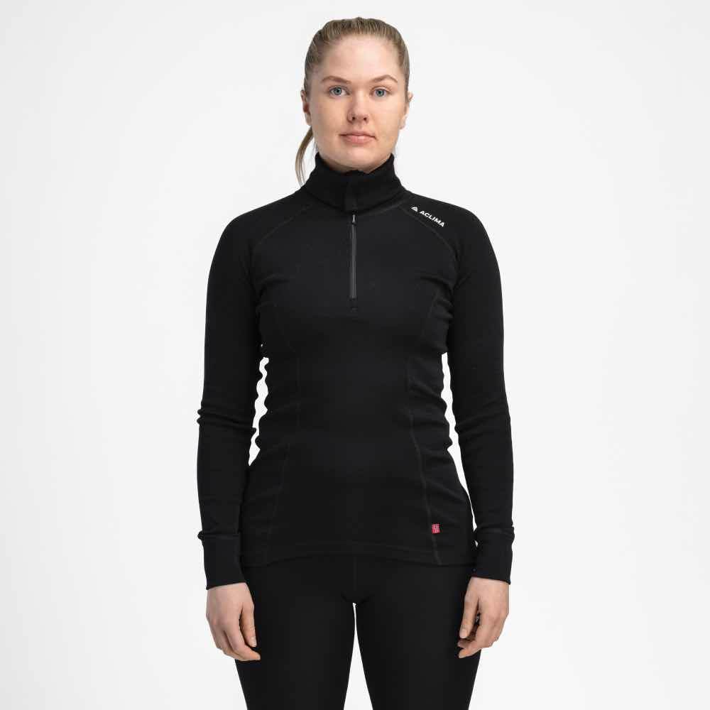 Aclima Aluspaidat WarmWool Polo w/Zip Women&#39;s Treeline Outdoors