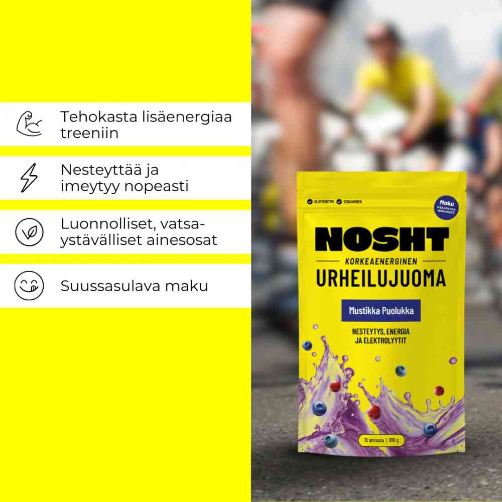 Nosht Urheiluravinteet Korkeaenerginen urheilujuoma Treeline Outdoors