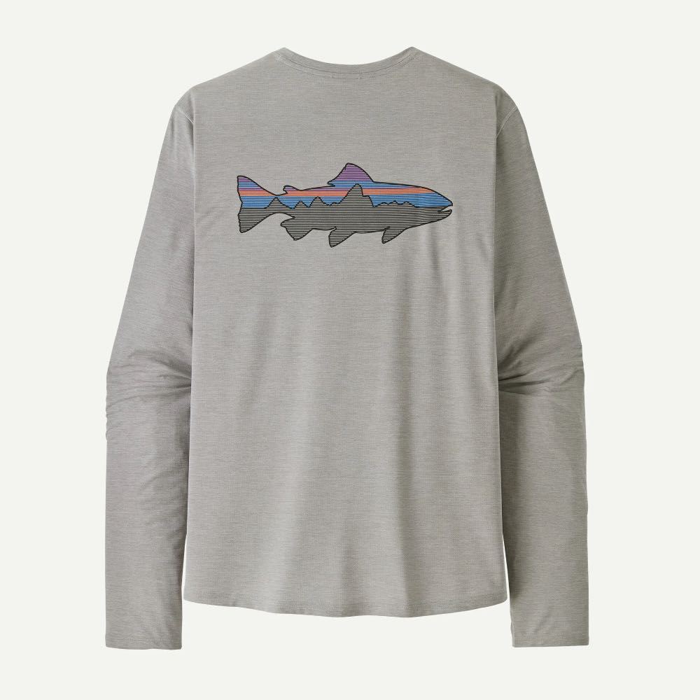 Patagonia Pitkähihaiset Paidat Long-Sleeved Capilene® Cool Sun Shirt - Fitz Roy Trout Men's Treeline Outdoors