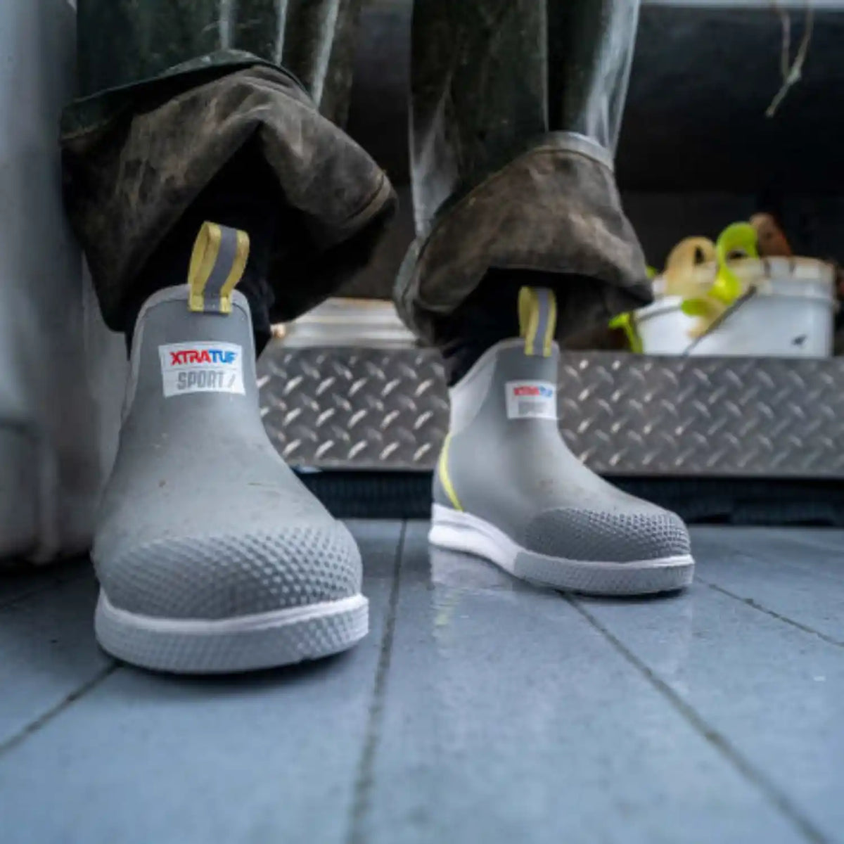 Xtratuf Kumisaappaat 6&quot; Ankle Deck Boot Sport Women&#39;s Treeline Outdoors