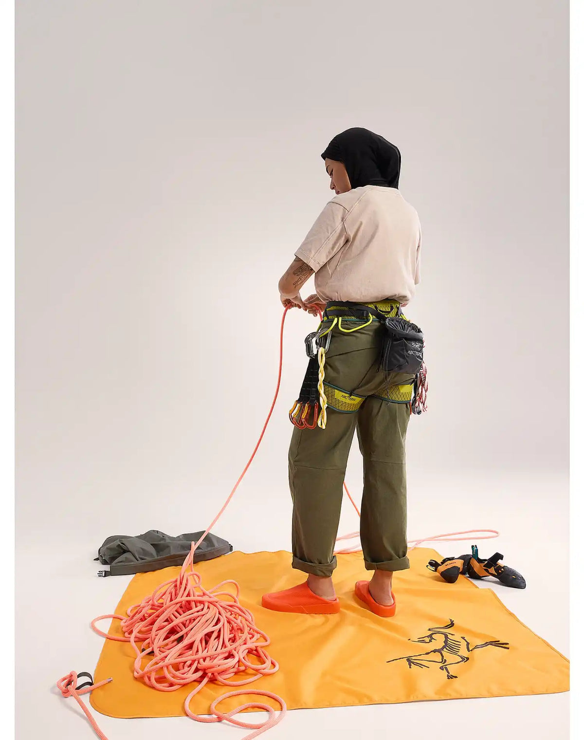 Arc&#39;teryx Magnesiumpussit Ion Lightweight Chalk Bag Treeline Outdoors