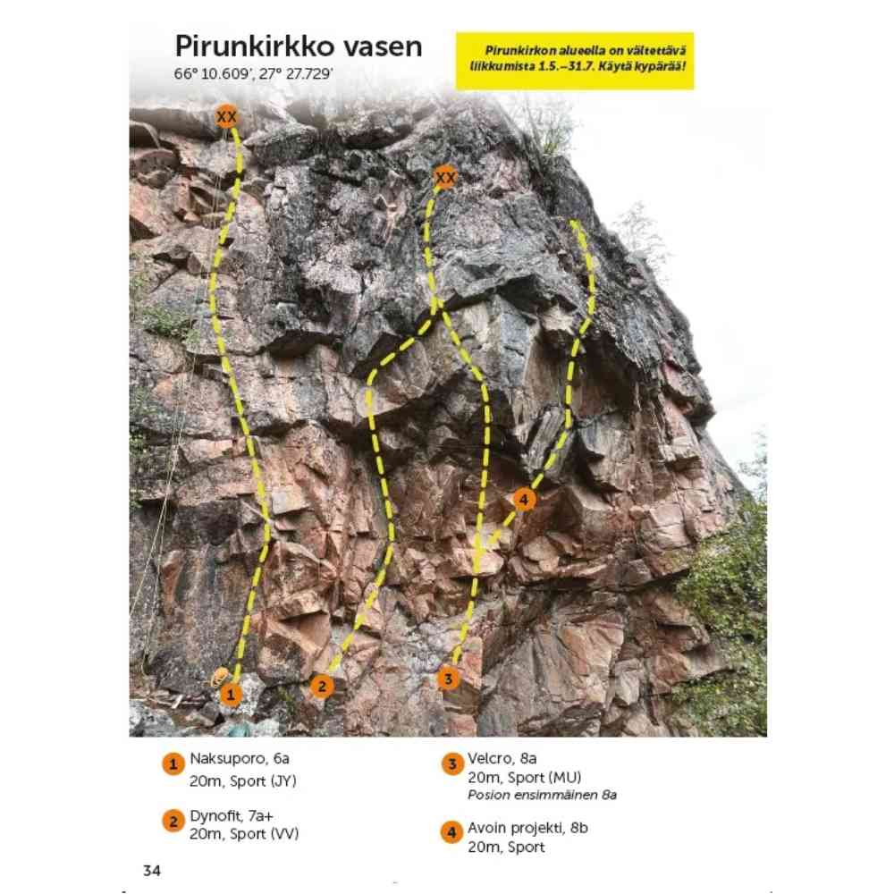 treelineshop Kirjat Korouoma - Kiipeilyopas rotkolaaksoon Treeline Outdoors