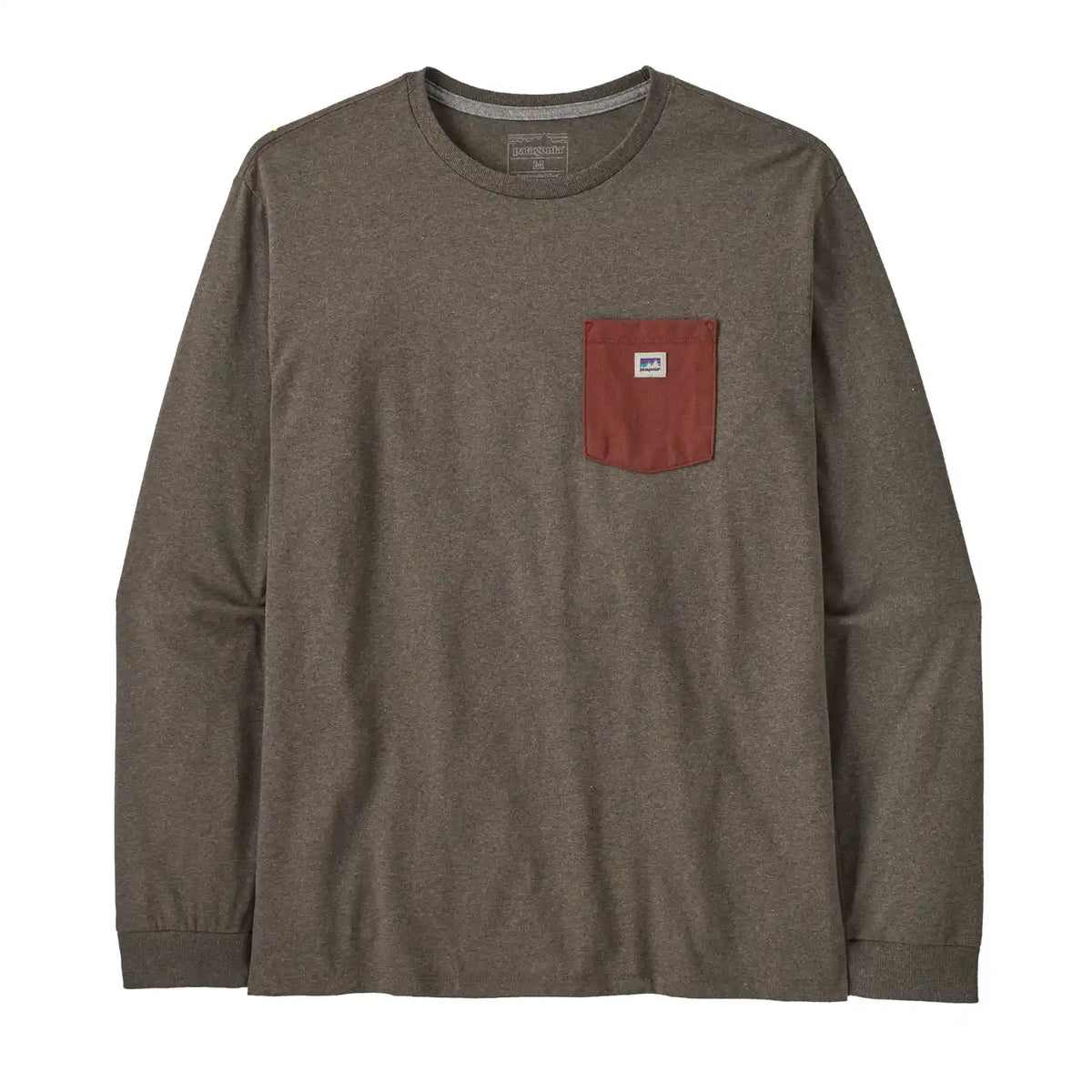Long-Sleeved Shop Sticker Pocket Responsibili-Tee Men&#39;s