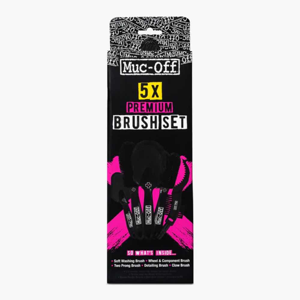 Muc-Off Pyörän pesuaineet 5x Premium brush set Treeline Outdoors