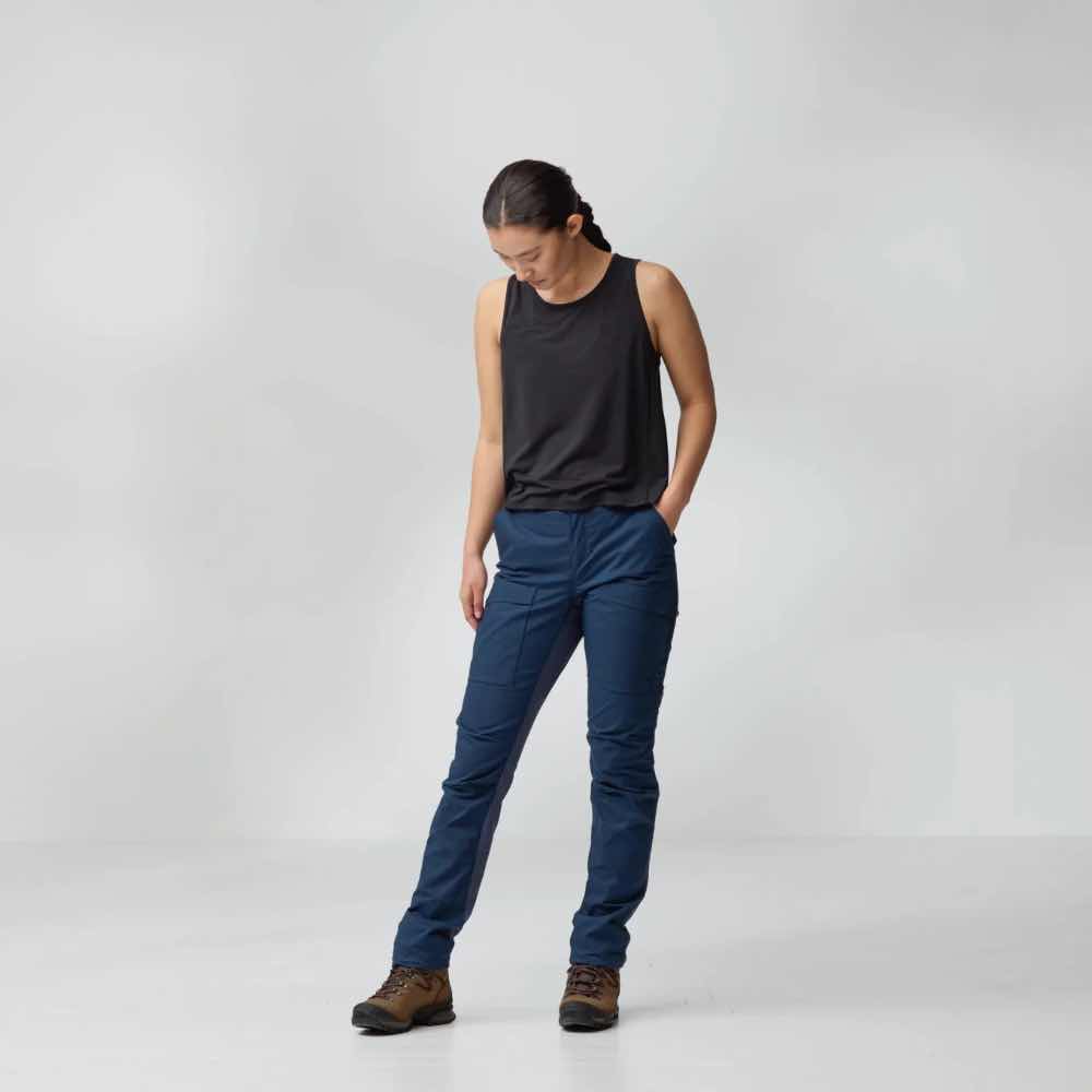 Fjällräven Ulkoiluhousut Abisko Hybrid Trail Trousers Women&#39;s Treeline Outdoors