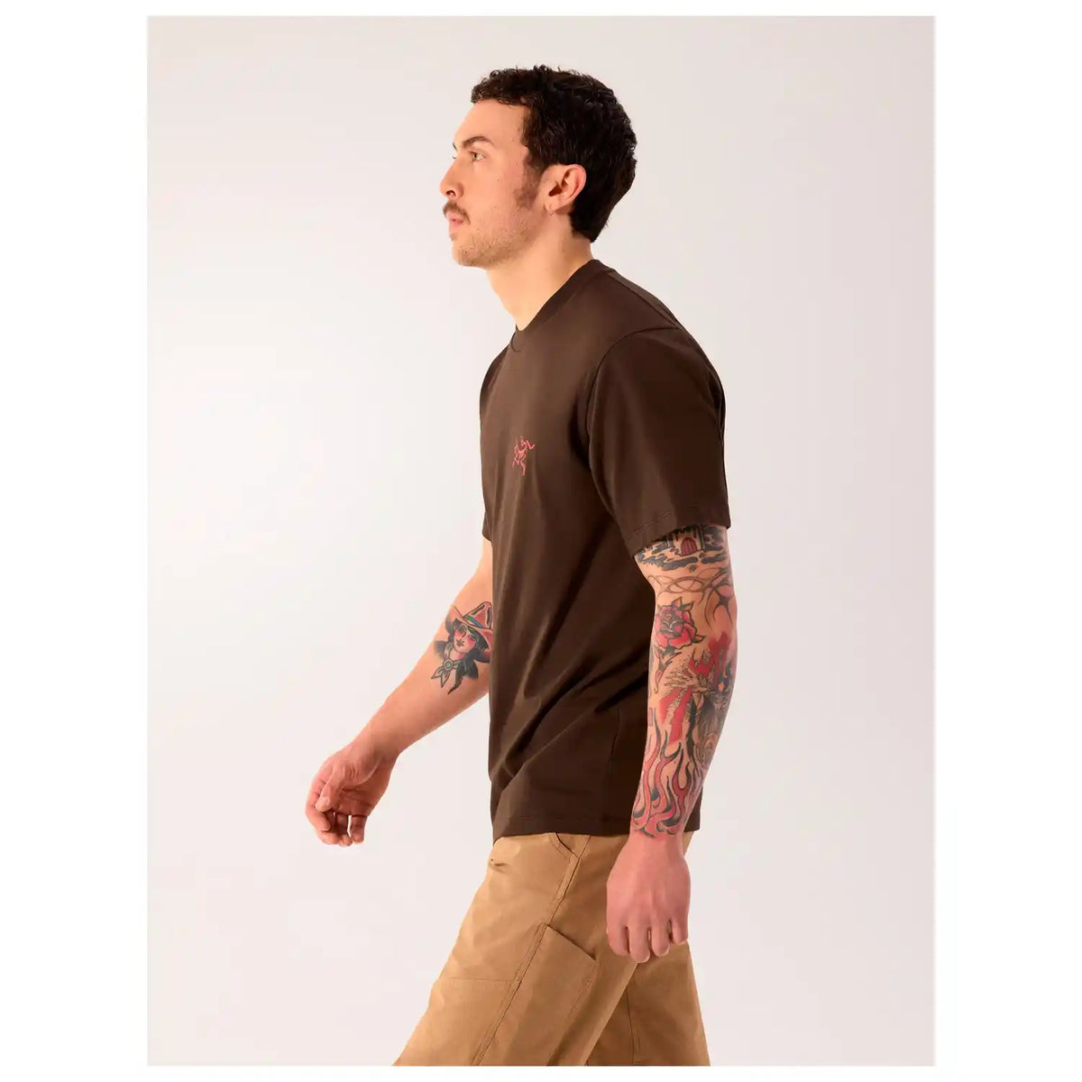 Arc&#39;teryx T-paidat Kragg SL Cotton Bird Word SS Men&#39;s Treeline Outdoors