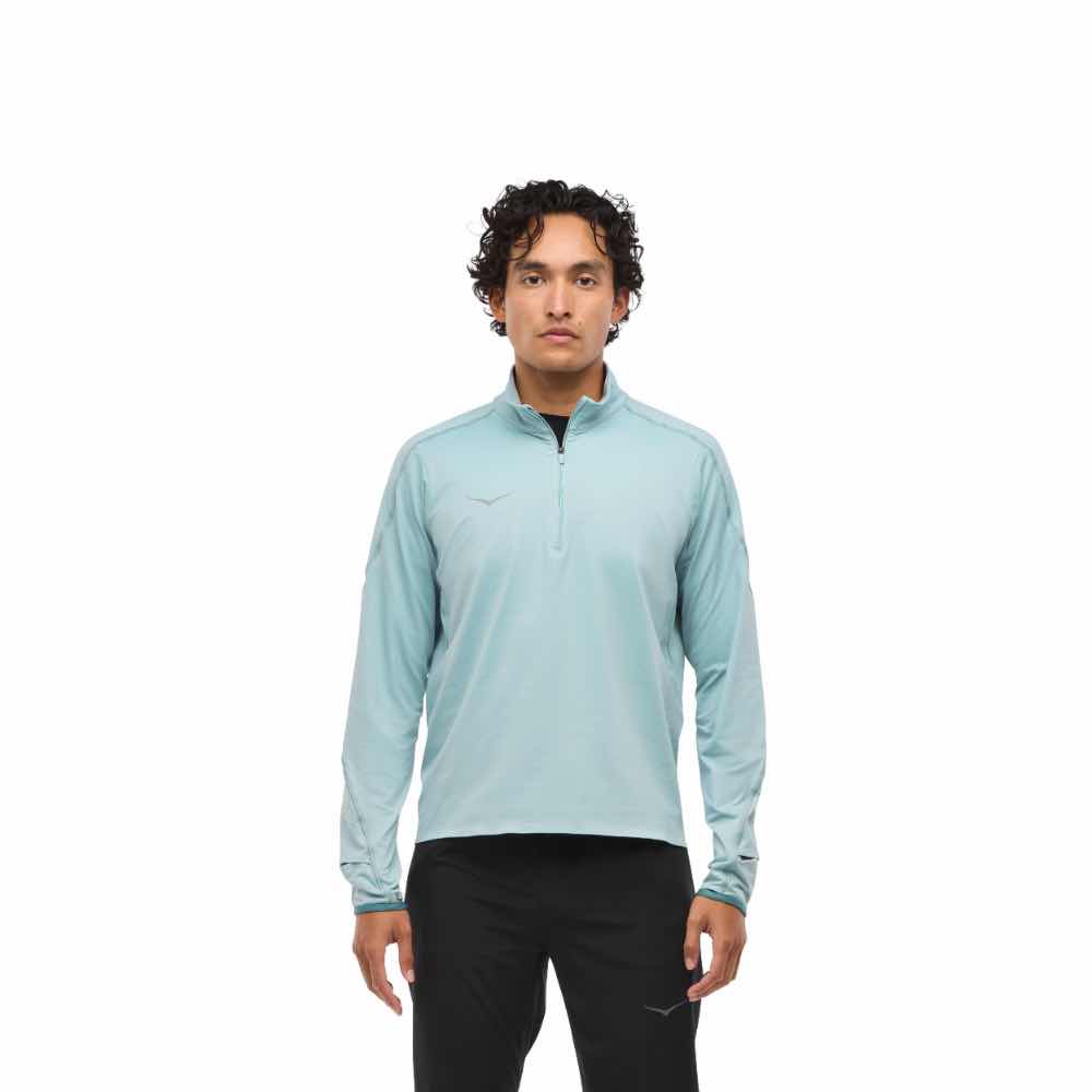 Hoka Pitkähihaiset paidat Glidetech Quarter Zip Men&#39;s Treeline Outdoors