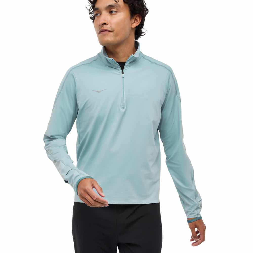 Hoka Pitkähihaiset paidat Glidetech Quarter Zip Men&#39;s Treeline Outdoors