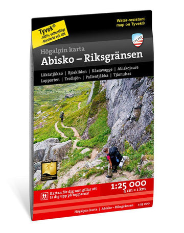 Högalpin karta Abisko - Riksgränsen