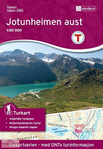 Jotunheimen Aust 1:50,000 Turkart