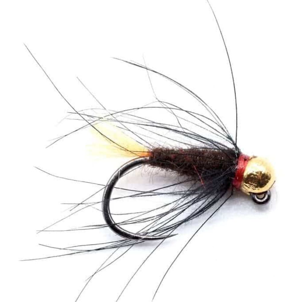 Spey Brothers Perhot Black CDC Orange Tail Jig Treeline Outdoors