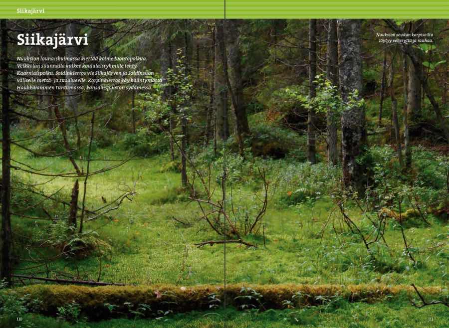 Calazo Kirjat Nuuksion retkeilyopas - Luonto, reitit ja kohteet Treeline Outdoors